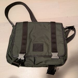Coach Dark Green and Black Messenger Bag